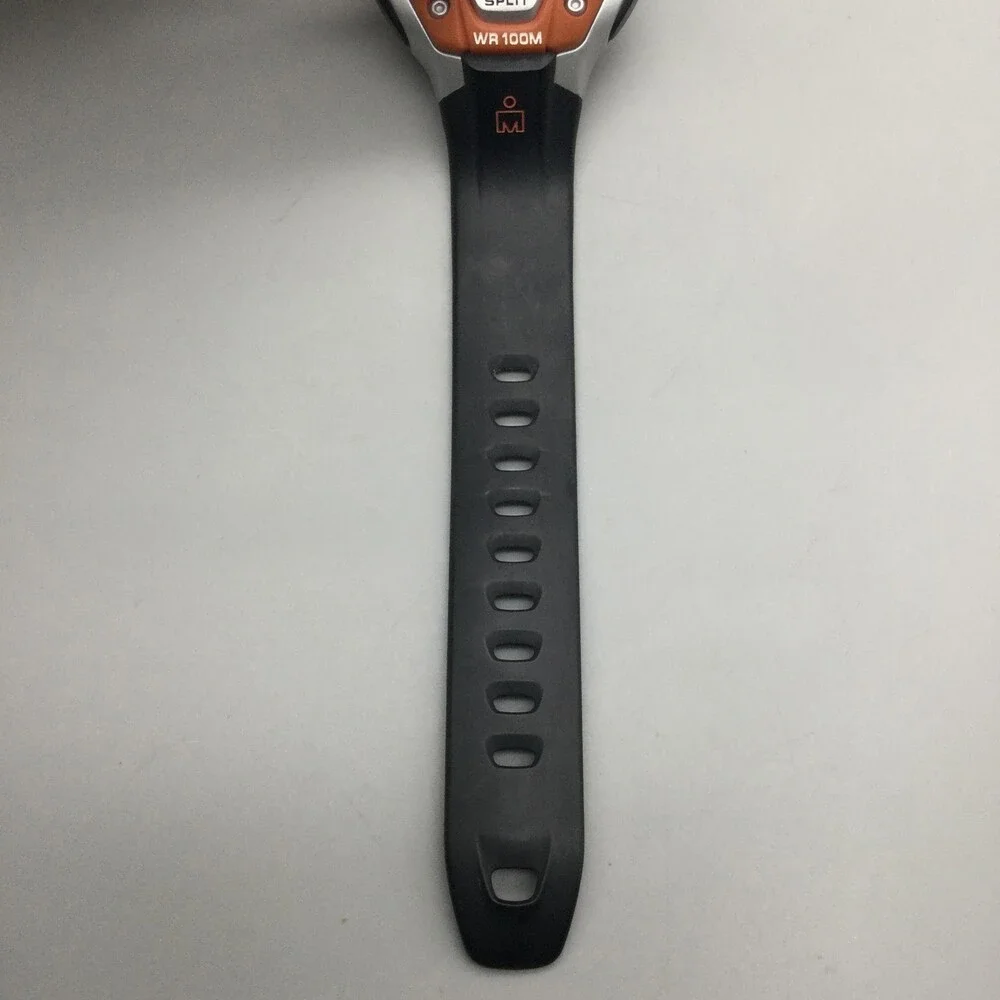 Timex Ironman Triathlon 30 Lap Mens Watch 38mm Digital Black Orange New Battery